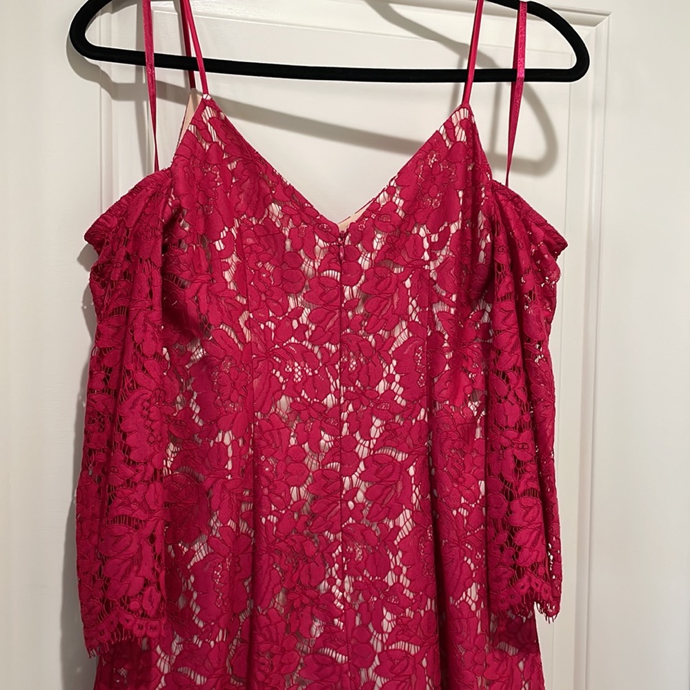 Chelsea28 Red Floral Dress